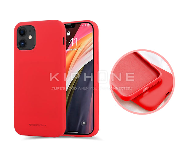 Goospery - Mercury Silicone - Red - iPhone 16 Pro Max