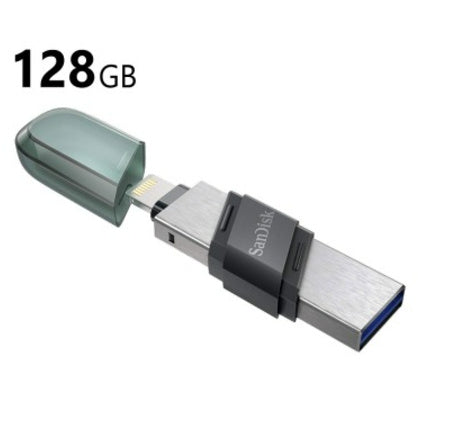 SanDisk 128GB iXpand Flash Drive Flip (SDIX90N-128G) Designed for Apple