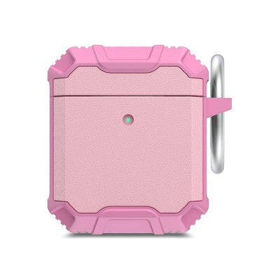 Adventurer - Shockproof Robot Armor Hard Plastic Case for AirPods 1st generation / 2nd generation - Pink