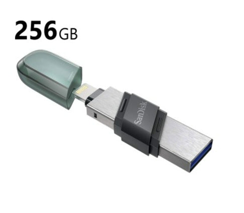 SanDisk 256GB iXpand Flash Drive Flip (SDIX90N-256G) Designed for Apple