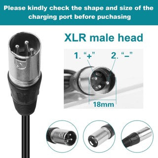 E-Scooter / E-Bike - 67.2v Charger - (18mm 3 pin XLR Tip) - Replacement Charger