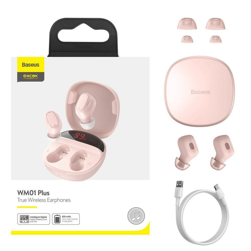 Baseus - Encok True Wireless Earphones WM01 (Pink)