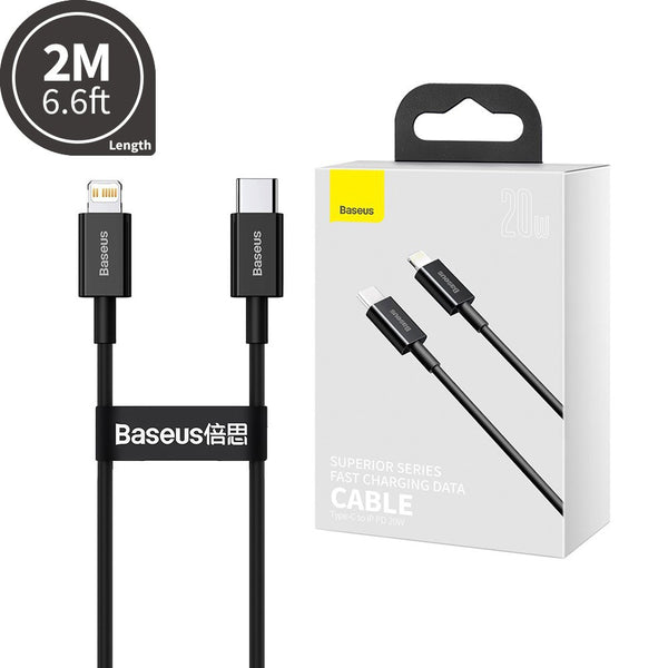 Baseus - Superior Series Fast Charging Data Cable USB-C to Lightning 20W 2M