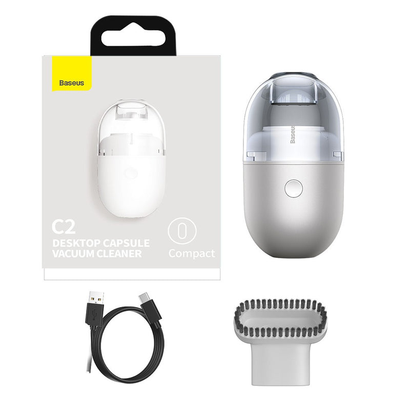 Baseus - C2 Mini Desktop Capsule Vacuum Cleaner (White)