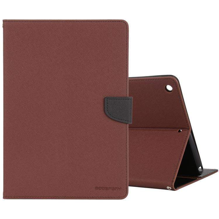 Goospery - Fancy Canvas Diary - Brown - iPad Air 1 / 5th Gen / 6th Gen