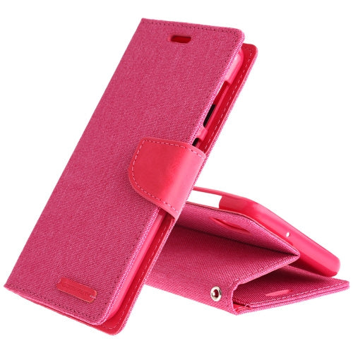 Goospery - Fancy Canvas Diary - Hot Pink - iPhone 12 Mini