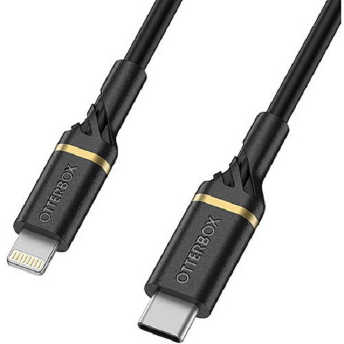 Otterbox - Lightning to USB-C Fast Charge Cable 1M - Black Shimmer