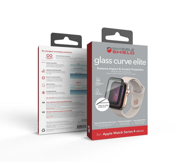 Zagg - InvisibleShield - Glass Curve Screen Protector 42 - 44mm