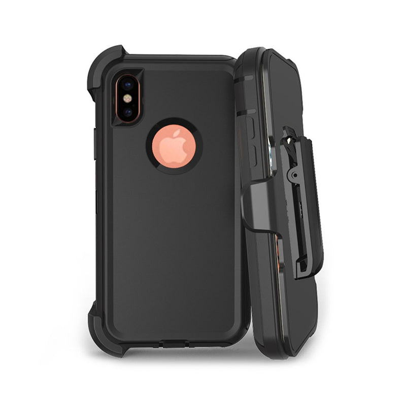 Adventurer - Robot Armor Hard Case - With Belt - Black - iPhone XS MAX