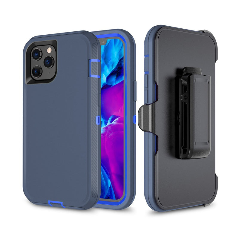 Adventurer - Robot Armor Hard Case - With Belt - Navy - iPhone 12 Mini