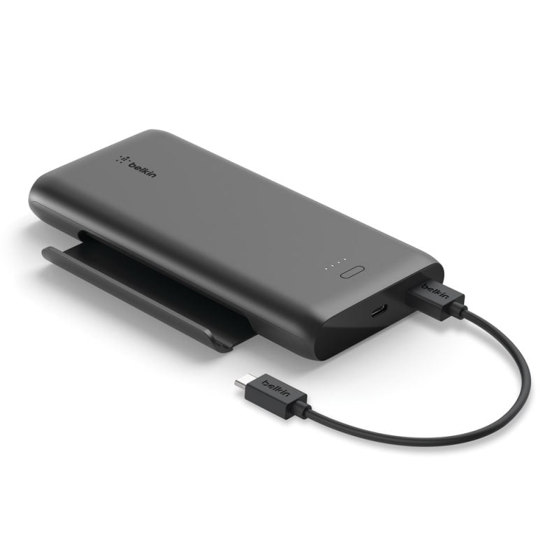 Belkin - BoostCharge Power Bank 10,000mAh and Stand Play Series - Black