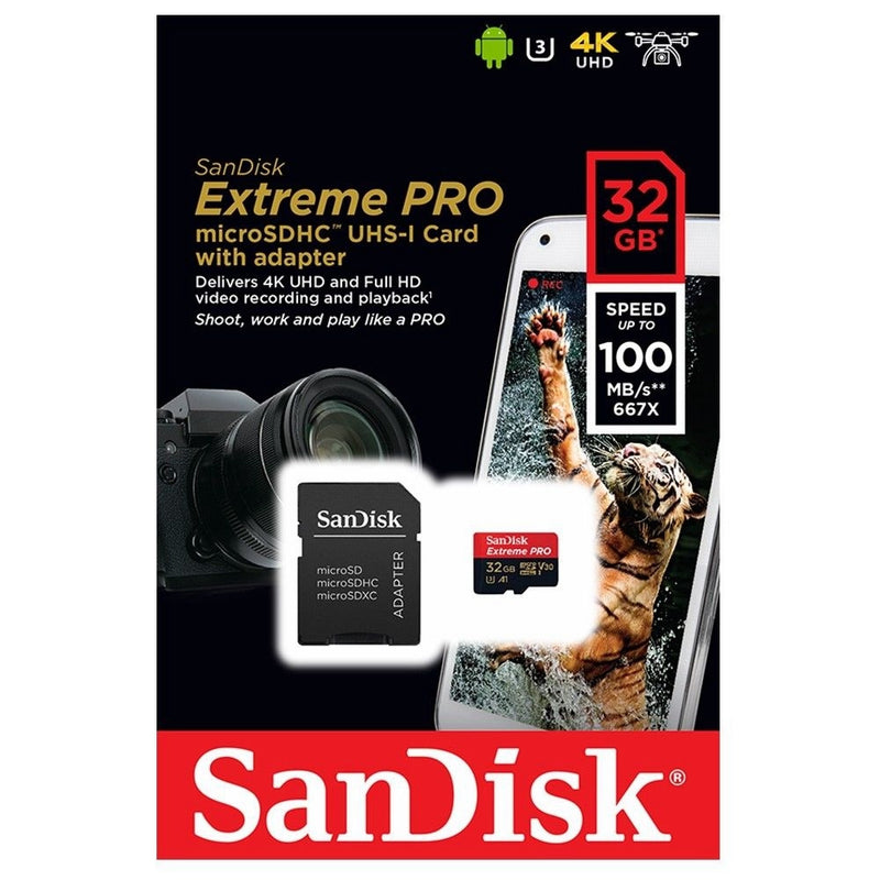 SanDisk Extreme Pro Micro SD Card - 32GB