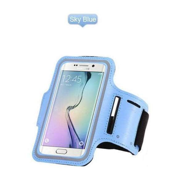 Sports Armband - XL Mobile Phone / House Key - Light Blue