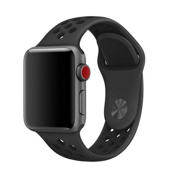 Black / Black - Apple Watch Sports Band Strap - 42/44/45/49mm