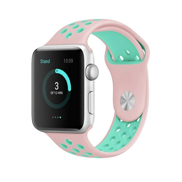 Pink / Mint - Apple Watch Sports Band Strap - 42/44/45/49mm