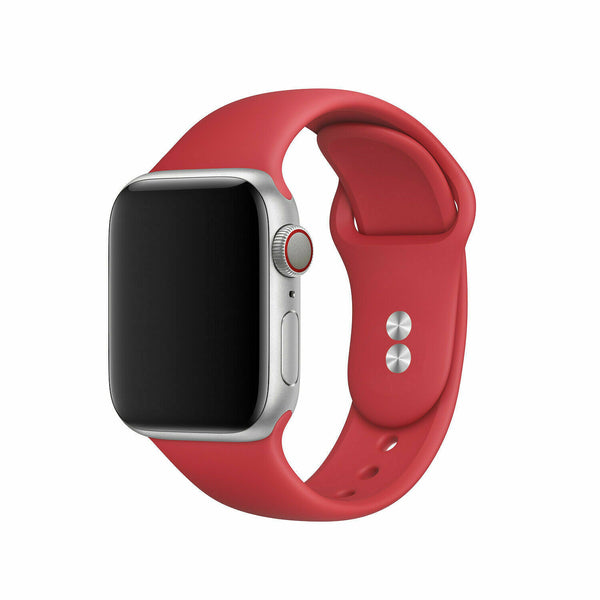 Red - Small - Apple Watch Silicone Band Strap - 42/44/45/49mm