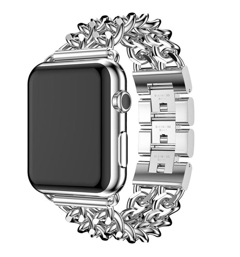 Silver - Apple Watch Jewellery Metal Strap - 42/44/45/49mm