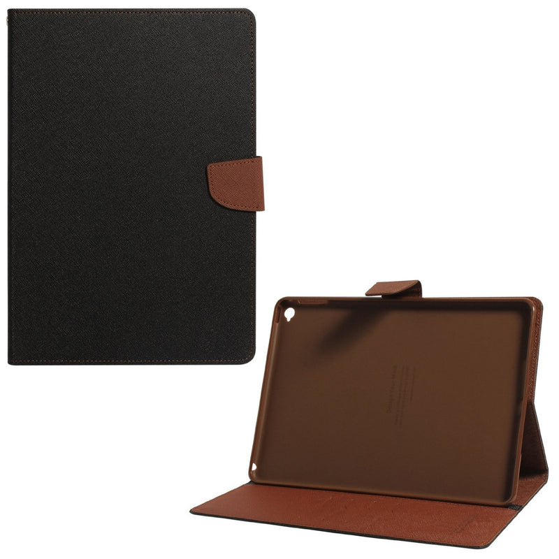 Goospery - Fancy Canvas Diary - Black / Brown - iPad 12.9 3rd Gen