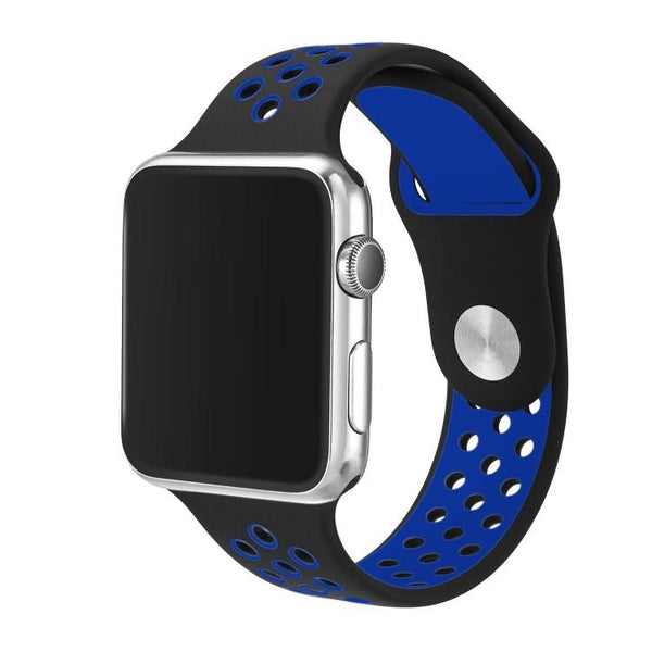 Black / Blue - Apple Watch Sports Band Strap - 42/44/45/49mm