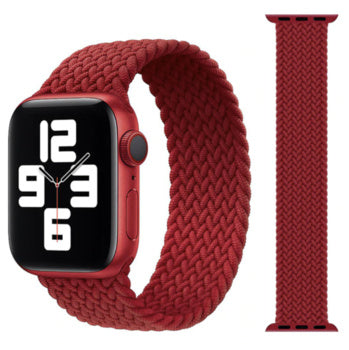 Red  - Apple Watch Braided Band Strap  - 42/44/45/49mm