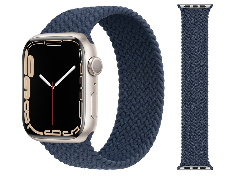 Black - Apple Watch Braided Band Strap  - 42/44/45/49mm