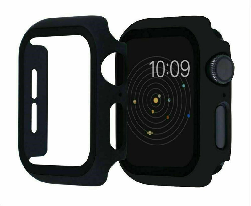 Black - Apple Watch / TPU Case + Tempered Glass - Series 7/8/9 - 41mm