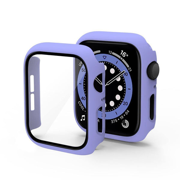 Purple - Apple Watch / TPU Case + Tempered Glass - Series - 7/8/9 - 41mm