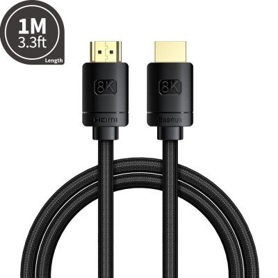 Baseus HD Series HDMI 2.1 - 8K to HDMI 2.1 - 8K Adapter Cable - 1M