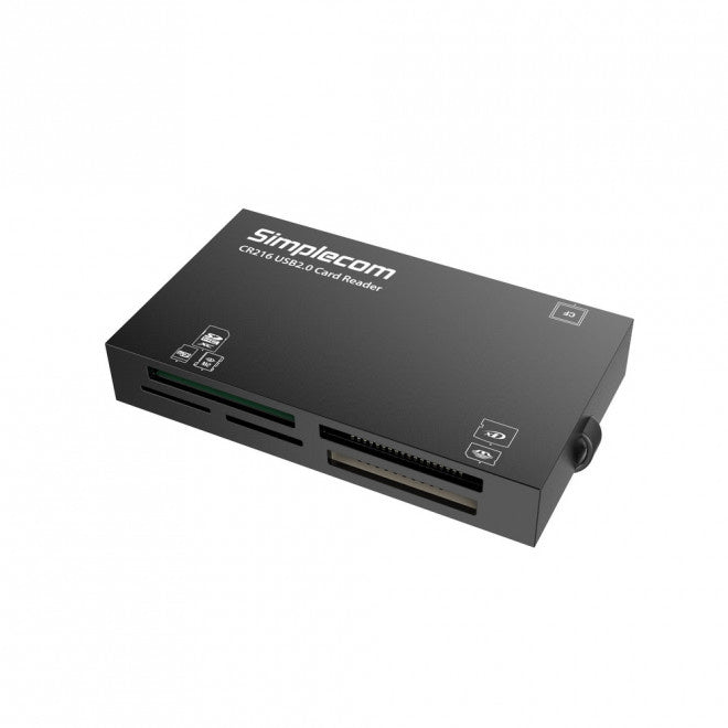 Simplecom - CR216 USB 2.0 All in One Memory Card Reader 6 Slot for MS M2 CF XD Micro SD HC SDXC Black