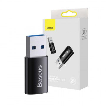 Baseus Ingenuity USB-A to USB-C adapter OTG USB 3.1 - Black