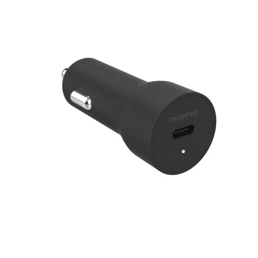 Mophie - Car Charger - Accelerated Charging for USB-C Devices - Black -18W