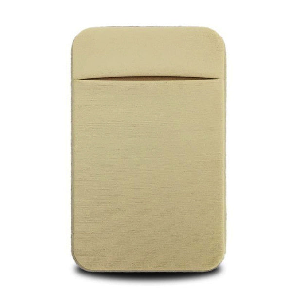 Stick-On Wallet / Fabric - Matte Tan