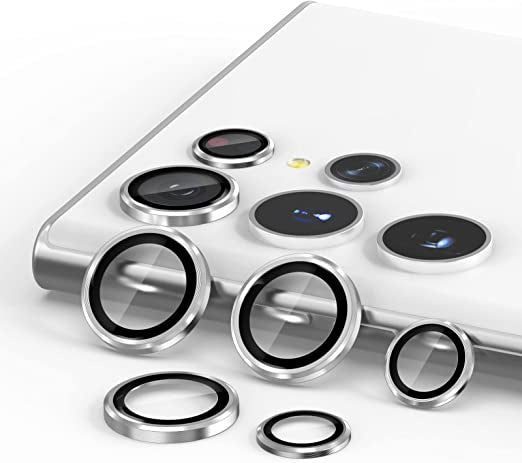 Rear Camera Seperate Lense Protectors - Samsung S22 Ultra - Silver