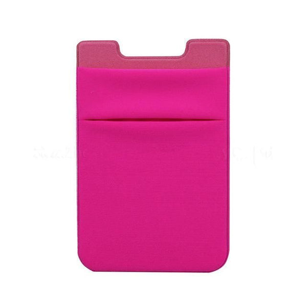 Stick-On Wallet / Fabric - Hot Pink