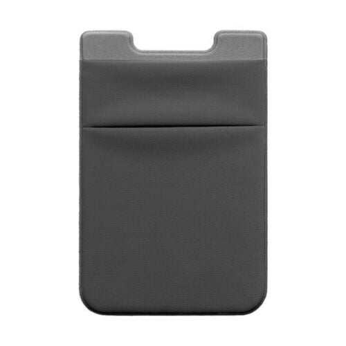 Stick-On Wallet / Fabric - Dark Grey