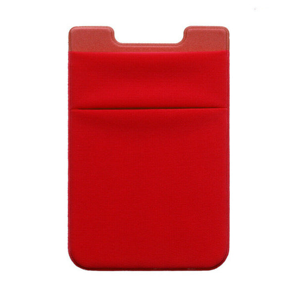 Stick-On Wallet / Fabric - Red