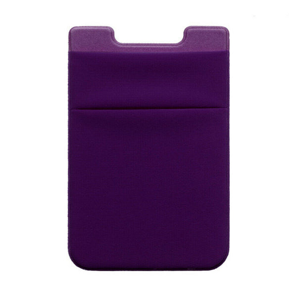 Stick-On Wallet / Fabric - Purple