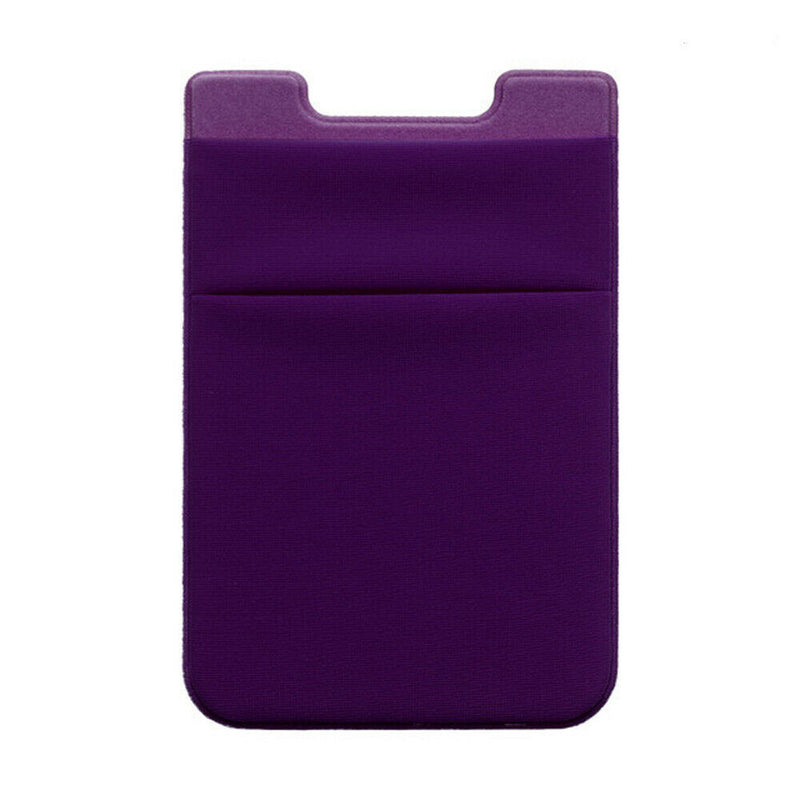 Stick-On Wallet / Fabric - Purple