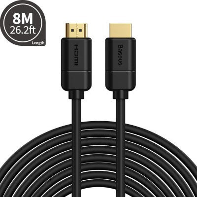 Baseus HDMI 2.0 cable 4K 60 Hz 3D HDR 18 Gbps CAKGQ-E01 8M-Black