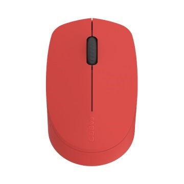 RAPOO M100 2.4GHz & Bluetooth 3 / 4 Quiet Click Wireless Mouse - Red