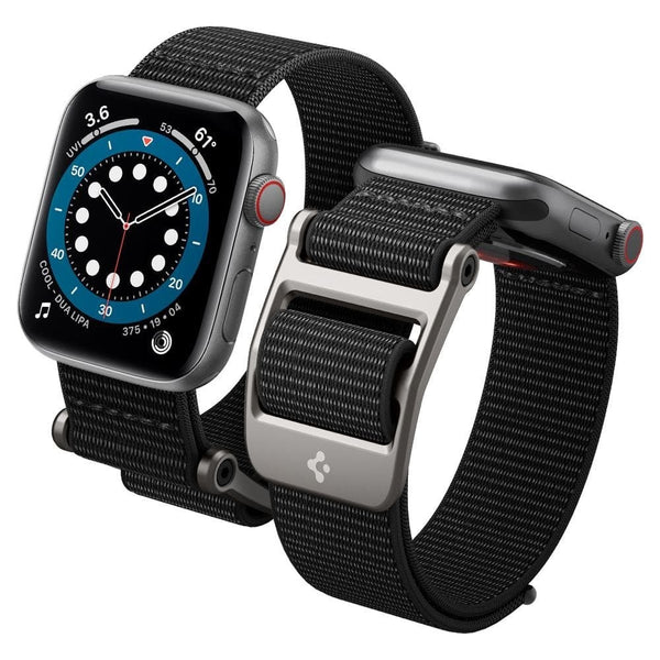 Spigen - DuraPro Flex Fabric Apple Band Strap - Black - 38/40/41mm