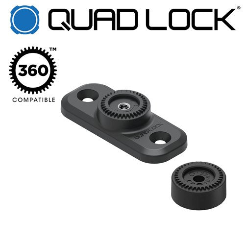 Quadlock - 360 Base-Flat Rectangle 2 Hole