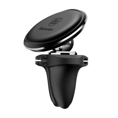 Baseus - 360 Rotation Car Mount Magnetic Air Vent Phone Holder with Cable Clip