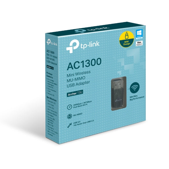 TP-Link Archer T3U AC1300 Mini Wireless - MU-MIMO USB Adapter