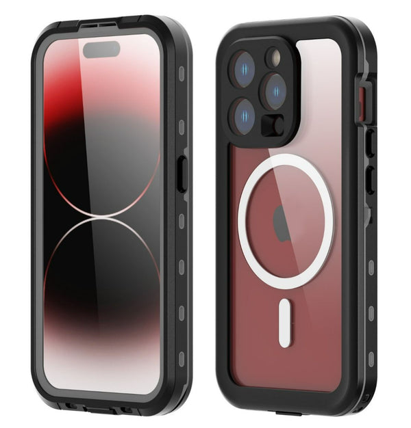 Red Pepper - Waterproof Protective Case - Black - iPhone 15 Pro