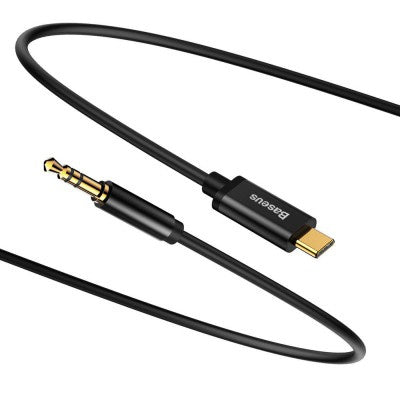 Baseus Stereo Audio AUX Cable 3.5MM Mini Jack - Type-C 120cm - Black