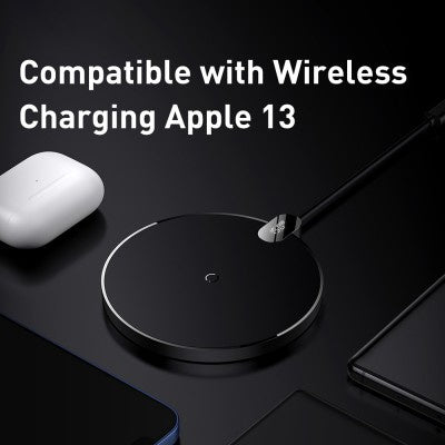 Baseus - Digital LED Display Gen 2 Wireless Charger 15W-Black