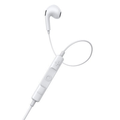 Baseus - Wired Earphones Encok H17 with Microphone 3.5mm Ports -  White