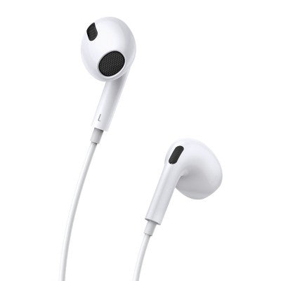 Baseus - Wired Earphones Encok H17 with Microphone 3.5mm Ports -  White