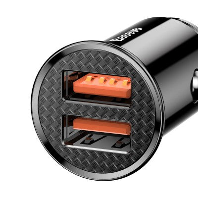 Baseus - Grain Pro Car Charger (Dual USB- A / 4.8A)